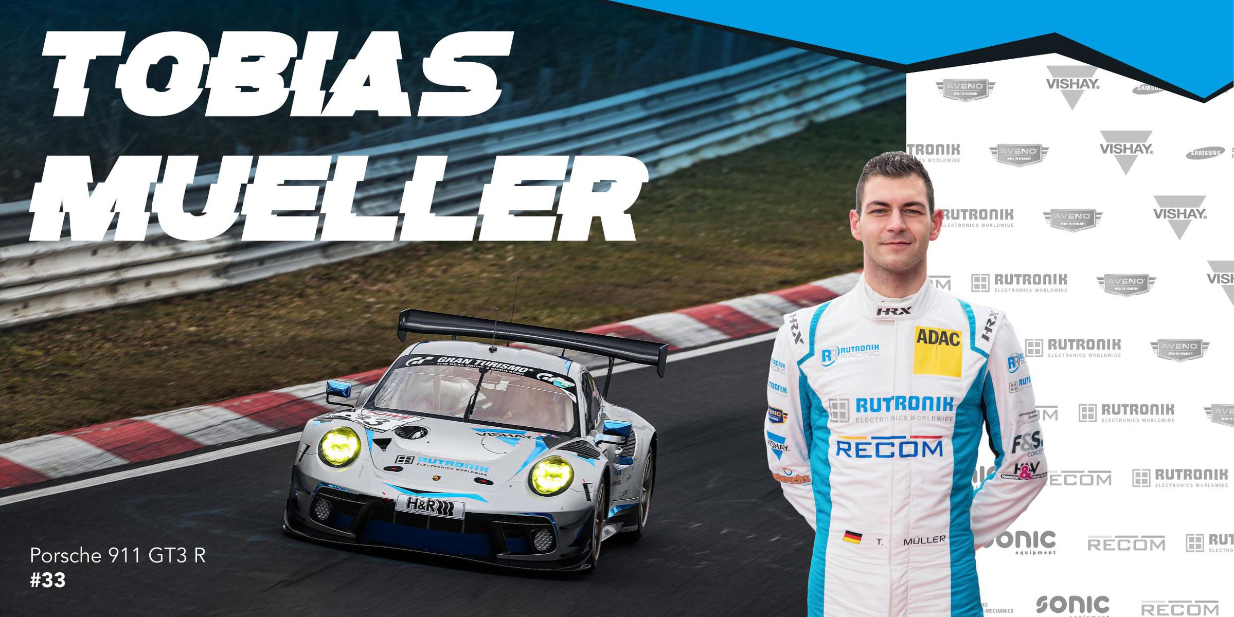 Autogrammkarte Rutronik Racing GT Masters Tobias Mueller