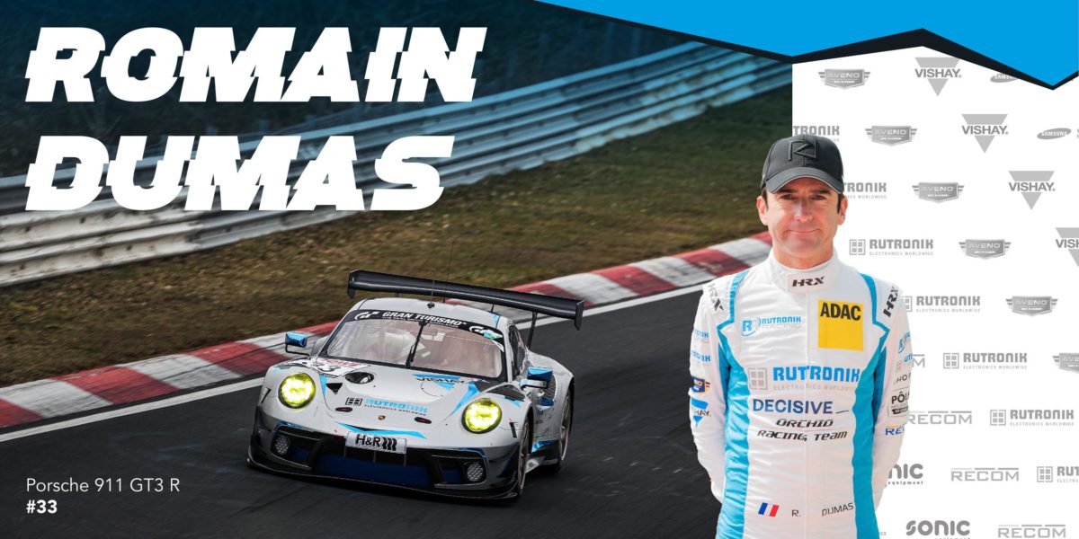 Autogrammkarte Rutronik Racing GT Masters Romain Dumas